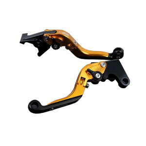 SPEEDRA アルミビレットアジャストレバーセット 可倒延長式(レバー本体:ゴールド) アジャスター ブラック エクステンション ブラック HO0406180-BKBK メーカー在庫あり SPEEDRA レバー バイク