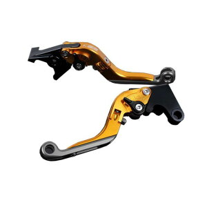 SPEEDRA アルミビレットアジャストレバーセット 可倒延長式(レバー本体:ゴールド) アジャスター ブラック エクステンション チタン KA0406019-BKTM メーカー在庫あり SPEEDRA レバー バイク