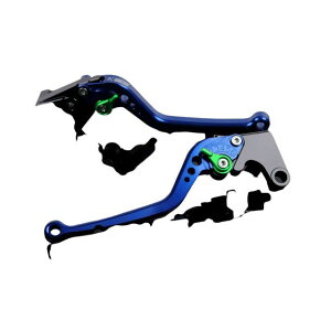 SPEEDRA アルミビレットアジャストレバーセット スタンダードロング(レバー本体:ブルー) アジャスター グリーン SU0404103-GN SPEEDRA レバー バイク GSX-R600 GSX-R750