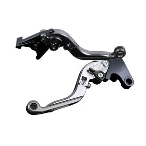 SPEEDRA アルミビレットアジャストレバーセット 可倒延長式(レバー本体:チタン) アジャスター ブラック エクステンション チタン TR0405860-BKTM SPEEDRA レバー バイク