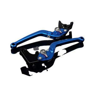 SPEEDRA アルミビレットアジャストレバーセット スタンダード可倒式(レバー本体:マットブルー) アジャスター マットチタン LVAM050BE-TM SPEEDRA レバー バイク GSX-R600 GSX-R750