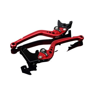 SPEEDRA アルミビレットアジャストレバーセット スタンダードロング(レバー本体:マットレッド) アジャスター マットブラック LVBM050RD-BK SPEEDRA レバー バイク GSX-R600 GSX-R750