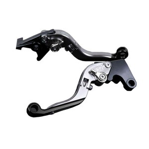 SPEEDRA アルミビレットアジャストレバーセット 可倒延長式(レバー本体:チタン) アジャスター シルバー エクステンション ブラック SU0405979-SRBK SPEEDRA レバー バイク GSX-R600 GSX-R750