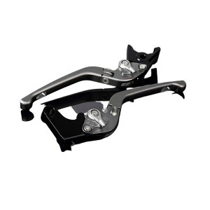 SPEEDRA アルミビレットアジャストレバーセット 3D可倒式(レバー本体:マットチタン) アジャスター マットシルバー LVDM050TM-SR メーカー在庫あり SPEEDRA レバー バイク GSX-R600 GSX-R750