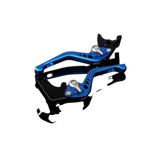 SPEEDRA アルミビレットアジャストレバーセット 3Dショート(レバー本体:マットブルー) アジャスター マットシルバー LVFM050BE-SR SPEEDRA レバー バイク GSX-R600 GSX-R750