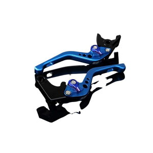 SPEEDRA アルミビレットアジャストレバーセット 3Dショート(レバー本体:マットブルー) アジャスター マットブルー LVFM050BE-BE SPEEDRA レバー バイク GSX-R600 GSX-R750