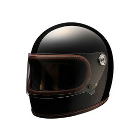ニキトー Retro-One（GLOSS BLACK） サイズ：M NIKITOR フルフェイスヘルメット バイク