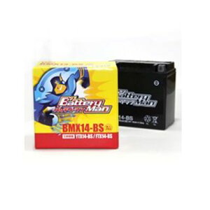 �y���[�J�[�����zBattery Man BMX14-BS�iYTX14-BS �݊��j�y�t���[�d�ς݁z �E013010023 ���[�J�[�݌ɂ��� �o�b�e���[�}�� �o�b�e���[�֘A�p�[�c