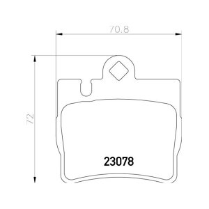 TEXTAR 2307881 �u���[�L�p�b�h 2307881 �e�N�X�^�[ �u���[�L