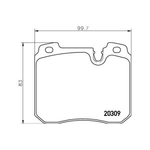 TEXTAR 2030903 �u���[�L�p�b�h 2030903 �e�N�X�^�[ �u���[�L