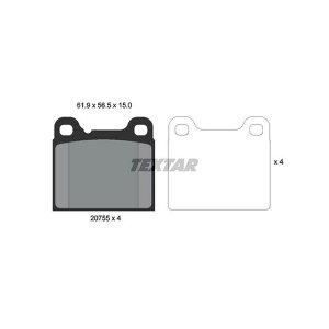 TEXTAR 2075506 �u���[�L�p�b�h 2075506 �e�N�X�^�[ �u���[�L
