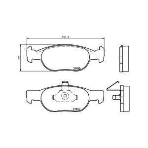 TEXTAR 2193101 �u���[�L�p�b�h 2193101 �e�N�X�^�[ �u���[�L