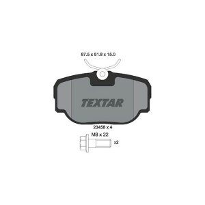TEXTAR 2345801 �u���[�L�p�b�h 2345801 �e�N�X�^�[ �u���[�L