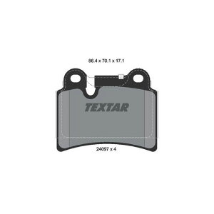 TEXTAR 2409701 �u���[�L�p�b�h 2409701 �e�N�X�^�[ �u���[�L