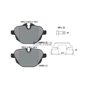 TEXTAR 2456181 �u���[�L�p�b�h 2456181 �e�N�X�^�[ �u���[�L