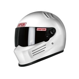 正規品／シンプソン BANDIT Pro（ホワイト） サイズ：59cm 3312105900 メーカー在庫あり SIMPSON フルフェイスヘルメット バイク