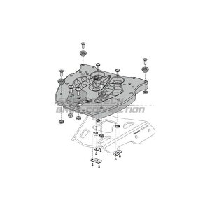 SW-MOTECH TraX�i�g���b�N�X�jAlu-TopBox�p �A�_�v�^�[�E�v���[�g sw_GPT_00_152_400 SW���e�b�N �L�����A�E�T�|�[�g