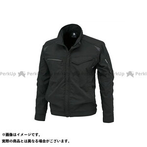 TS DESIGN ストレッチタフワークジャケット(ブラック×ブラック) サイズ 6L 84636 メーカー在庫あり TSデザイン ジャケット バイク