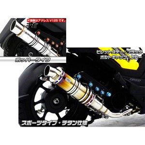 WirusWin ズーマーX用 アニバーサリーマフラー ポッパータイプ チタン仕様 ビレットステー ブラック ボルトキャップ ゴールド オプション なし ウイルズウィン マフラー本体 バイク ズーマーX