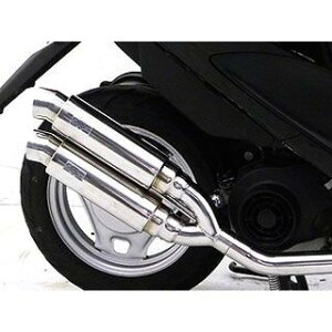 WirusWin アドレスV50/レッツ4(O2センサー非装着モデル)用 アトミックツインマフラー スポーツタイプ ウイルズウィン マフラー本体 バイク アドレスV50/レッツ4