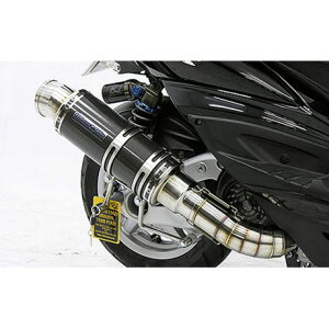 WirusWin シグナスX(3型/SE465-1MS)用 プレミアムマフラー ブラックカーボン仕様 O2センサー取付け口付 オプション オプションB・C ウイルズウィン マフラー本体 バイク シグナスX(3型)