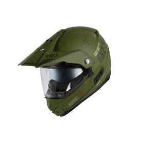 ウインズヘルメット X-ROAD COMBAT（D13 マットアーミーグリーン×ブラック） サイズ：M JAN_4560385760143 WINS オフロードヘルメット バイク
