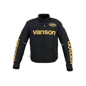 バンソン 2020-2021秋冬モデル VS20118W ナイロンジャケット（ブラック/イエロー） サイズ：M VS20118W VANSON ジャケット バイク