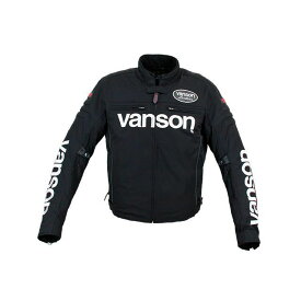 バンソン 2020-2021秋冬モデル VS20118W ナイロンジャケット（ブラック/ホワイト） サイズ：M VS20118W VANSON ジャケット バイク