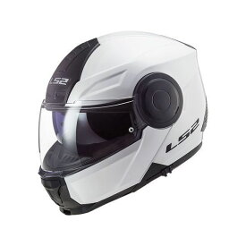 エルエスツーヘルメット SCOPE/スコープ（ホワイト） サイズ：S 14100102 メーカー在庫あり LS2 HELMETS システムヘルメット（フリップアップ） バイク