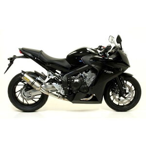 ARROW HONDA CBR 650 F 14/CB 650 17 HOMOL. TITANIUM THUNDER SILENCER WITH CARBON END CAP FOR COLLECTORS | 71821PK arr_71821PK ア…