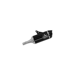 ARROW HONDA X-ADV HOMOLOGATED ALUMINIUM DARK RACE-TECH SILENCER WITH WELDED LINK PIPE AND CARBON END CAP b 71864AKNC arr_71864c