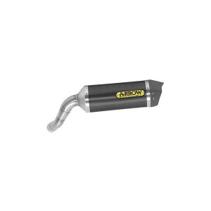 ARROW KAWASAKI VERSYS 1000 2019 HOMOLOGATED ALUMINIUM DARK RACE-TECH SILENCER WITH CARBON END CAP AND WELDED LINK PIPE b 71893c