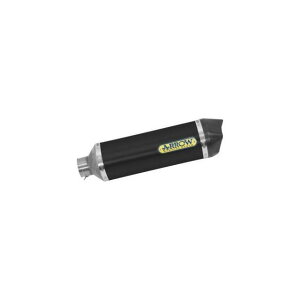 ARROW KYMCO XCITING 400I 18 HOMOLOGATED ALUMINIUM DARK RACE-TECH SILENCER WITH CARBON END CAP FOR LINK PIPE | 73516AKN arr_735…