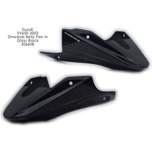 PYRAMID PLASTICS Suzuki SV 650 N Belly Pan Gloss Black 2003��2015 �b 20660B pyr_20660B �s���~�b�h�v���X�`�b�N �J�E���E�G�A�� SV 650 N