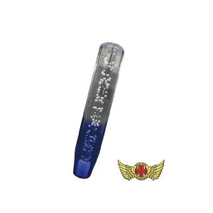 MADMAX クリスタルシフトノブ 泡 250mm クリア/ブルー 変換アダプター付き MM75-0026-CLB マッドマックス トラック用品 車 自動車