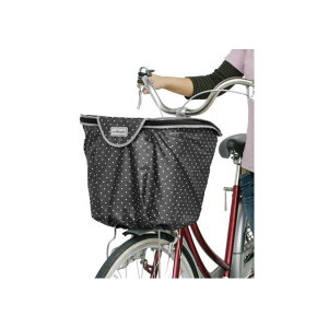 MARUTO 前カゴカバー(2段式) ドット黒 21412 マルト(自転車) アクセサリー 自転車