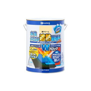 Kanpe Hapio 水性シリコン遮熱屋根用 新クリーム 3L ・00377655031030 カンペハピオ D.I.Y. 日用品