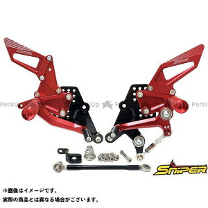 SNIPER CBR250RR MC51 バックステップ赤 ABS対応3ポジション+ レーシング用6ポジション SP0096R メーカー在庫あり スナイパー バックステップ関連パーツ バイク CBR250RR