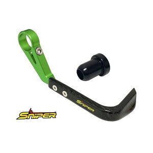 SNIPER カーボンブレーキレバーガード 緑 カワサキ車用 SP0097GR_K メーカー在庫あり スナイパー レバー バイク カワサキ車用