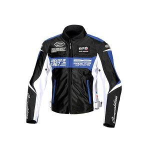 elf riding wear EJ-S103 イデアールメッシュジャケット(ブラック&ブルー) サイズ S EJ-S103 エルフ ライディングウェア ジャケット バイク