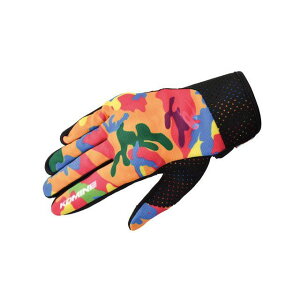 KOMINE 2021春夏モデル GK-233 プロテクトライディングメッシュグローブ(サイケデリックカモ) サイズ L ・06-233 コミネ メッシュグローブ バイク