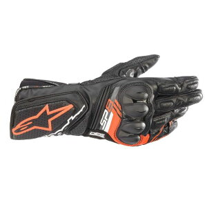 Alpinestars 2021�t�ă��f�� SP-8 v3 ���U�[�O���[�u�i�u���b�N/���b�h�t���[�j �T�C�Y M �A���p�C���X�^�[�Y ���U�[�O���[�u