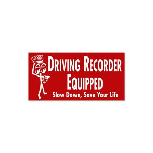 MOONEYES MQD-035 Driving Recorder Equipped �X�e�b�J�[�i���b�h�j MQD-035 ���[�J�[�݌ɂ��� ���[���A�C�Y �X�e�b�J�[