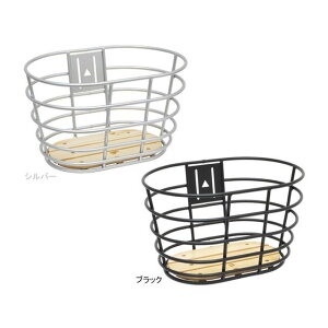 PALMY TU-309 ウッドパネル丸型アルミバスケット カラー ブラック TU-309 PALMY(自転車) アクセサリー 自転車