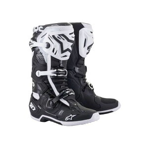 Alpinestars テック10ブーツ(ブラック/ホワイト) サイズ 8/26.5cm C1182 アルパインスターズ オフロードブーツ バイク