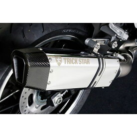 正規品／トリックスター IKAZUCHIサイレンサー ステンレスカーボン ショート VS-L7SC TRICKSTAR マフラー本体 バイク 汎用