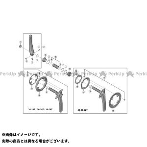 SHIMANO Y1WD98030 FC-M6000-2 38T-BG Y1WD98030 V}mi]ԁj p[c ]
