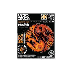 MOTOGRAFIX グラフィックシート オレンジ 左 180x148mm MT-GK0YYO-L モトグラフィックス ドレスアップ・カバー バイク 汎用