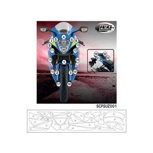 R&G ZJhXL RG-SCPSUZ001 A[AhW[ ̑O֘Ap[c oCN GSX-R600/750