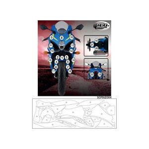 R&G ZJhXL RG-SCPSUZ004 A[AhW[ ̑O֘Ap[c oCN GSX-R1000